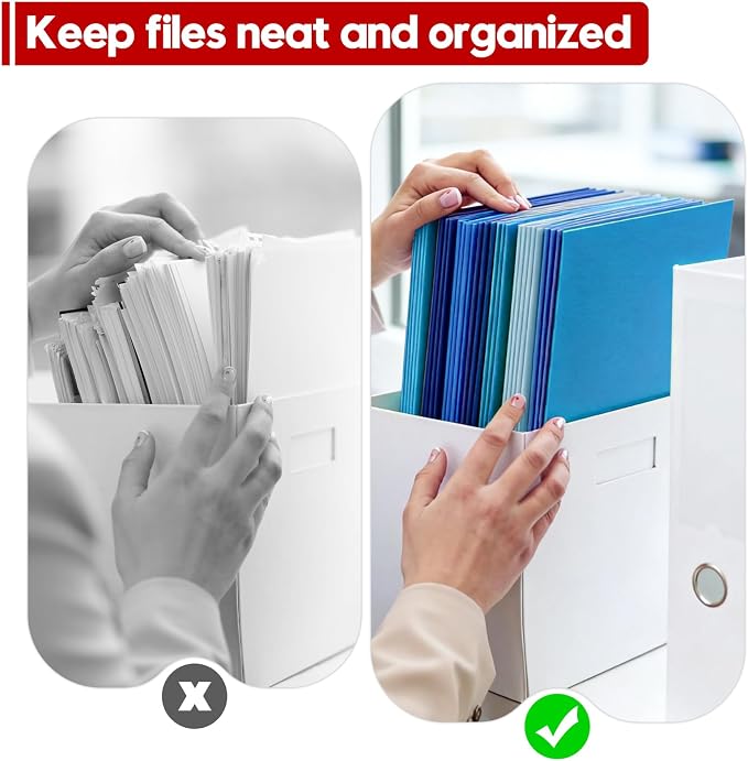 Folders with Pockets, 100 Pack Letter Size Durable Thick Paper 2 Pocket Folders - Image 5