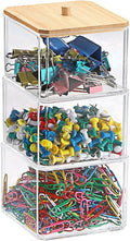 BTSKY Clear Stackable Paper Clip Holder by BTSKY