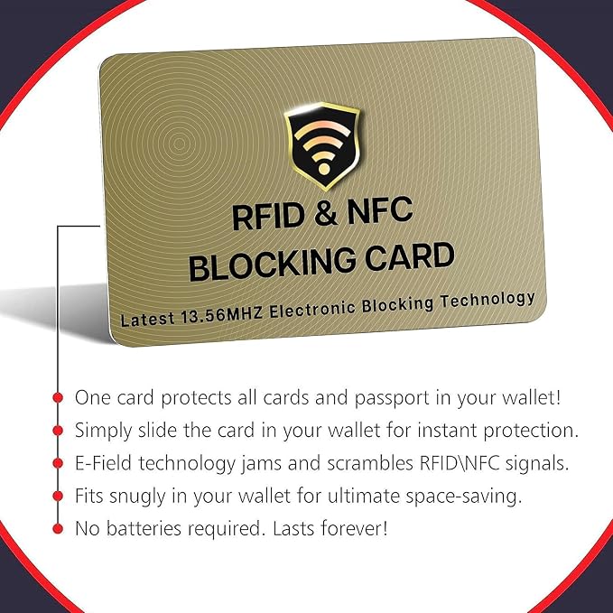 SaiTech IT RFID Blocking Card One Card Protects Entire Wallet Purse - Image 8