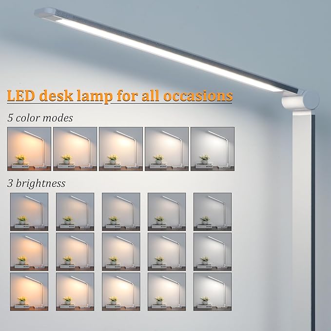 Dott Arts LED Desk Lamp with USB Ports, Touch Desk Lamps - Image 2