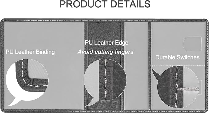 Car Registration and Insurance Holder, Premium PU Leather Vehicle Glove Box Car - Image 4