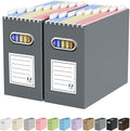 Oterri File Organizer Box, Portable Collapsible Cardboard File Folder Organizer by Oterri