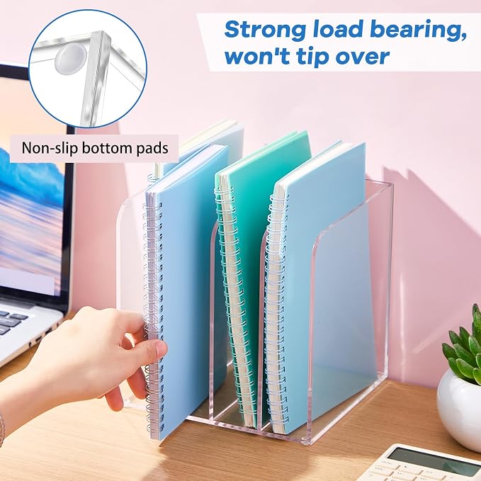 Suzile Clear Acrylic Magazine File Holder - Image 3