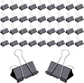 144 Pcs Binder Clips, 1-Inch Medium Paper Clamps by V-chen