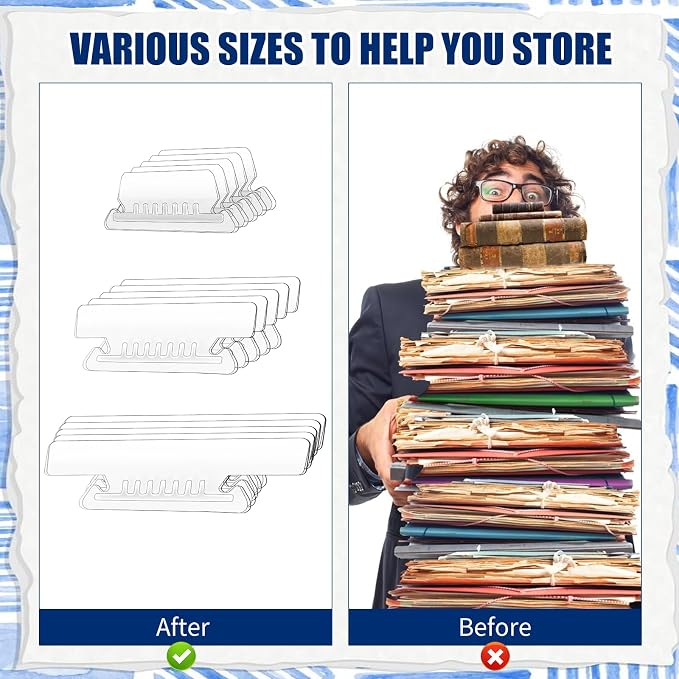 50 Pcs 3 1/2 Inch Hanging File Folder Tabs - Image 5