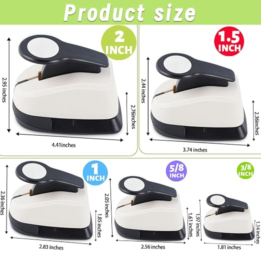 5 Circle Hole Punch, Circle Paper Punch, CirclePunches - Image 6
