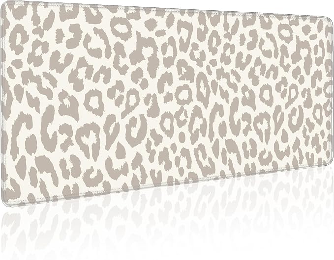 Leopard Print Mouse Pad Large Desk Mat Extended Keyboard Mouse Pad Cute XL by Unknown