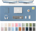 YSAGi Leather Desk Pad Protector, Office Desk Mat, Large Mouse Pad, Non-Slip PU by YSAGi