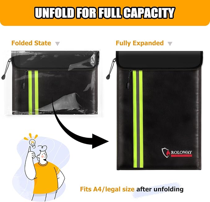 ROLOWAY Fireproof Document Bag - Image 5