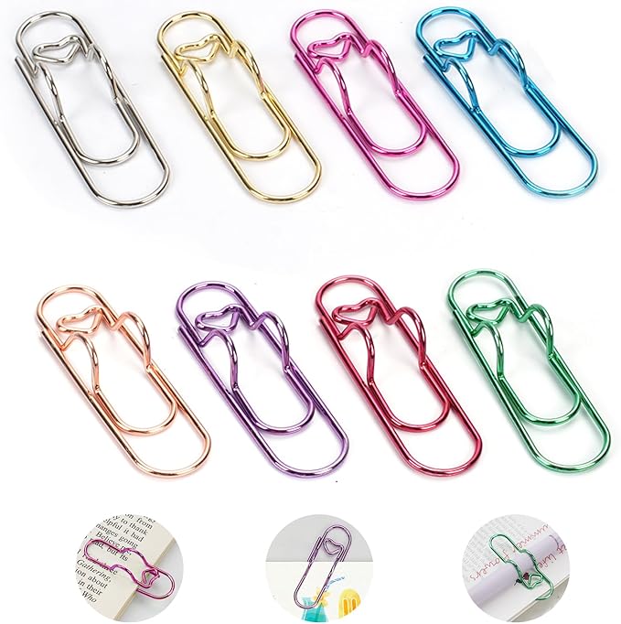 Paper Clip Pen Holder, Oversized Metal Paperclip by EfficiencyMeetsCreativity