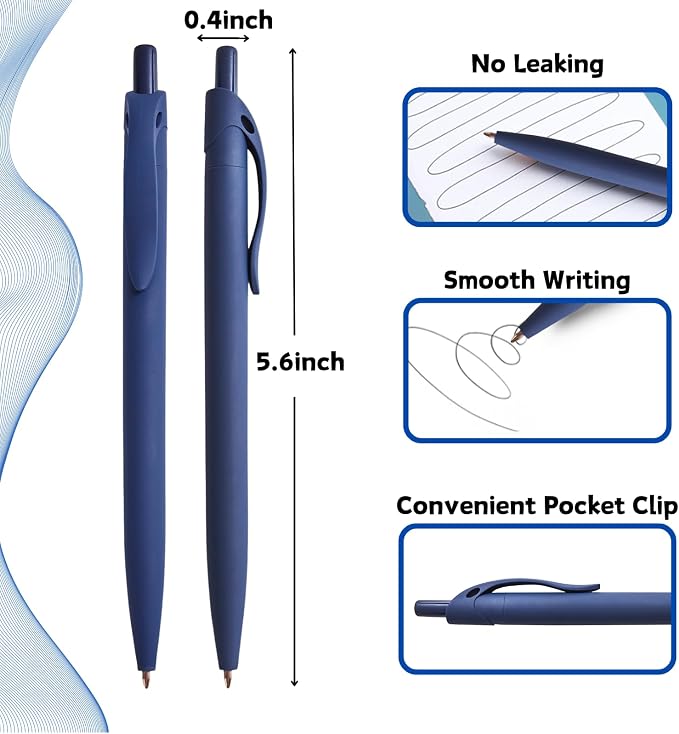BallPoint Pens, 50 Pack, Bulk Pens, Click Pens - Image 3