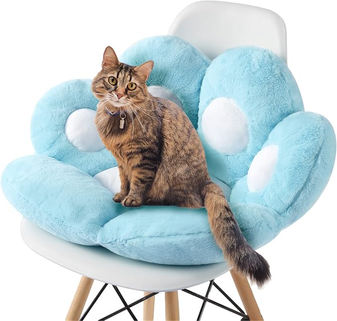 Ditucu Cat Paw Cushion Kawaii Chair Cushions 27.5 x 23.6 inch Cute Stuff Seat - Image 8