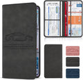 Car Registration and Insurance Card Holder, Magnetic Closure Leather Vehicle by Unknown