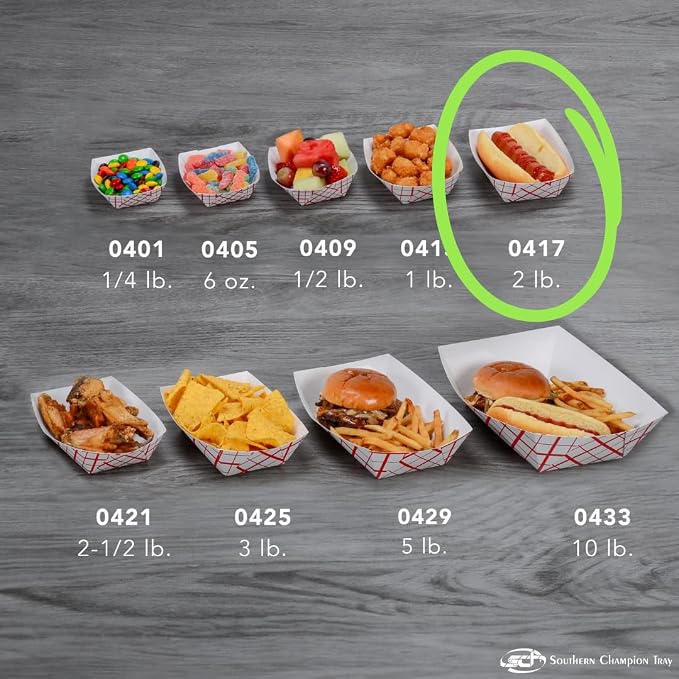 Southern Champion Tray 0417 #200 Southland Paperboard Food Tray, 2 lb Capacity - Image 6