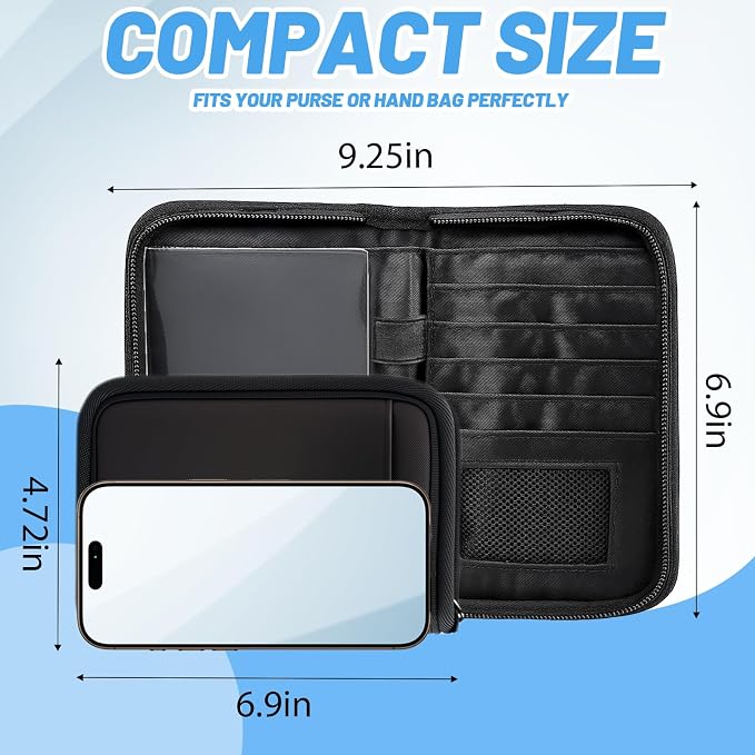 Passport Holder for Travel Essentials, RFID Blocking Protector Passport Wallets - Image 4