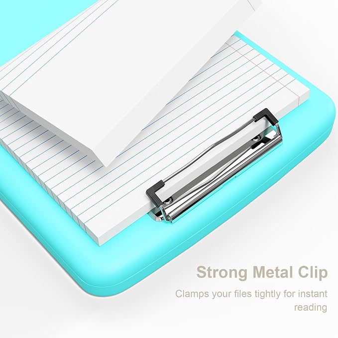 Piasoenc Clipboard with Storage, 8.5 x 11 Organization Box with Pen Holder and - Image 5