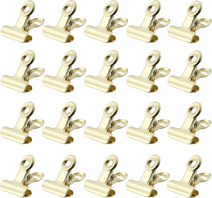 Bonsicoky 30 Pcs Metal Bulldog Clips, Bull Binder Paper Clips by Bonsicoky