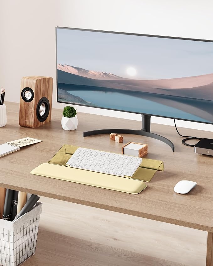 Laborio Computer Keyboard Wrist Rest, Keyboard Riser Stand - Image 7