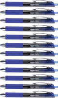 Amazon Basics Retractable Gel Pens, Fine Point 0.7mm, Smooth Writing, No-Smear by AmazonBasics