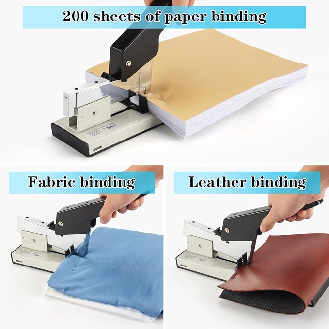 IMLIKE Heavy Duty Stapler with 2000 Staples：200 Sheets High Capacity Manual - Image 3
