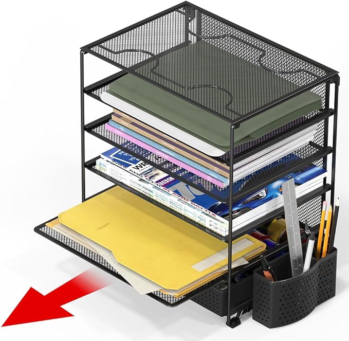 Simple Houseware 5-Tier Document File Tray - Image 3