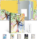 Mini 3 Ring Binder 1 Inch for 5.5"x8.5" Paper, Small Three Ring Binders by BVSSX