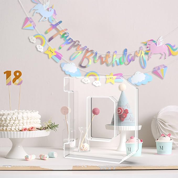 13.8" Acrylic Letter Charcuterie Tray, Charcuterie Letters Fillable Box - Image 4