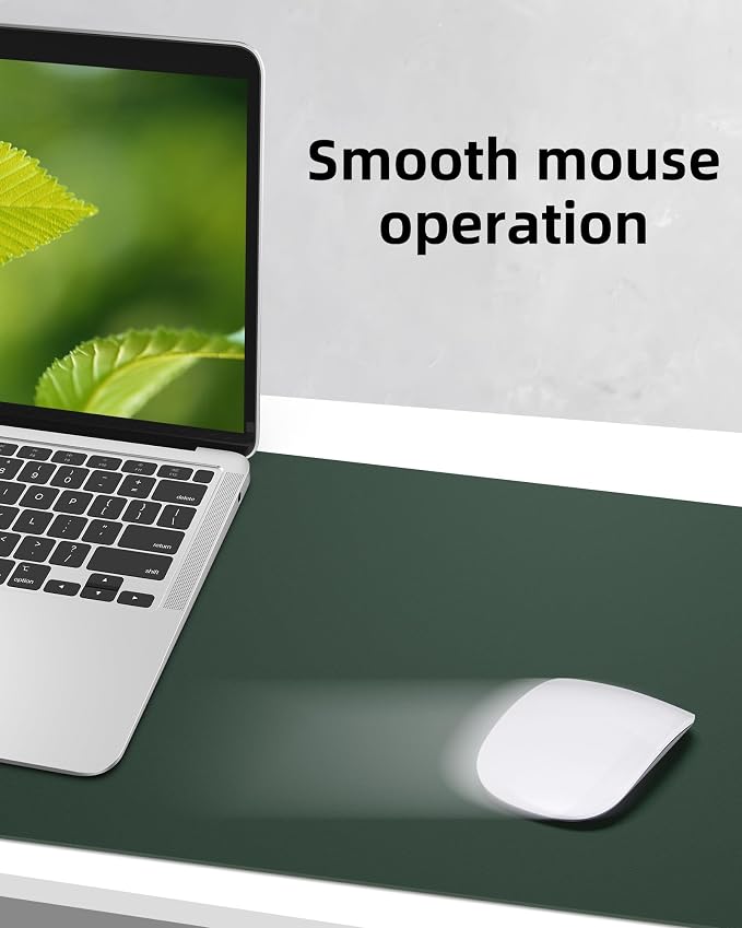 Large Desk Mat, Large Mouse Pad, Office Desk Mat, Non-Slip PU Leather Desk - Image 4