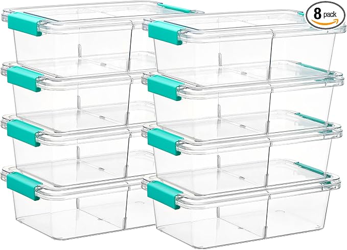 Vtopmart 8 Pack Clear Pencil Box by Vtopmart