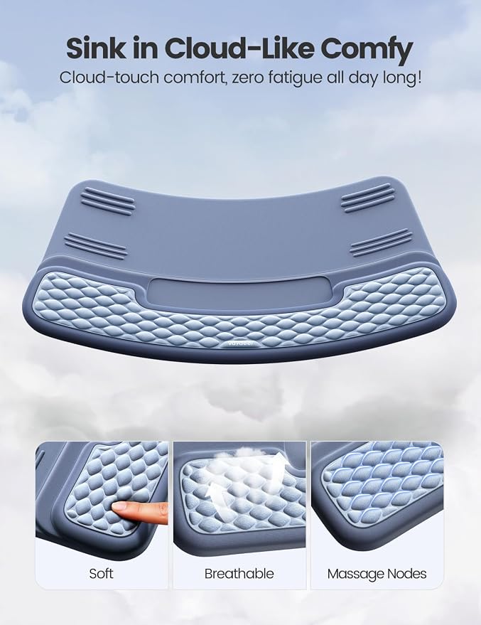 Vaydeer Wrist Rest with Keyboard Stand, Computer Wrist Support Pad, Ergonomic - Image 7