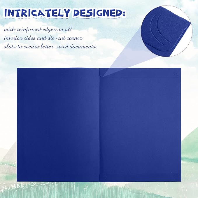 Fainne 200 Pcs 8.5 x 11 Certificate Holders Diploma Holders Document Covers - Image 5
