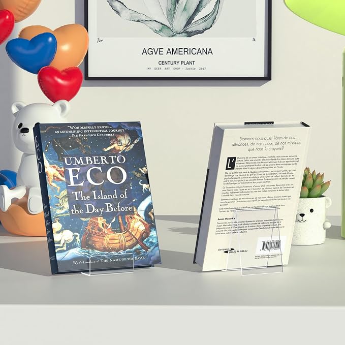 Aredpoook 6 Pack Acrylic Book Stand, Book Display Holder, Display Stand - Image 6