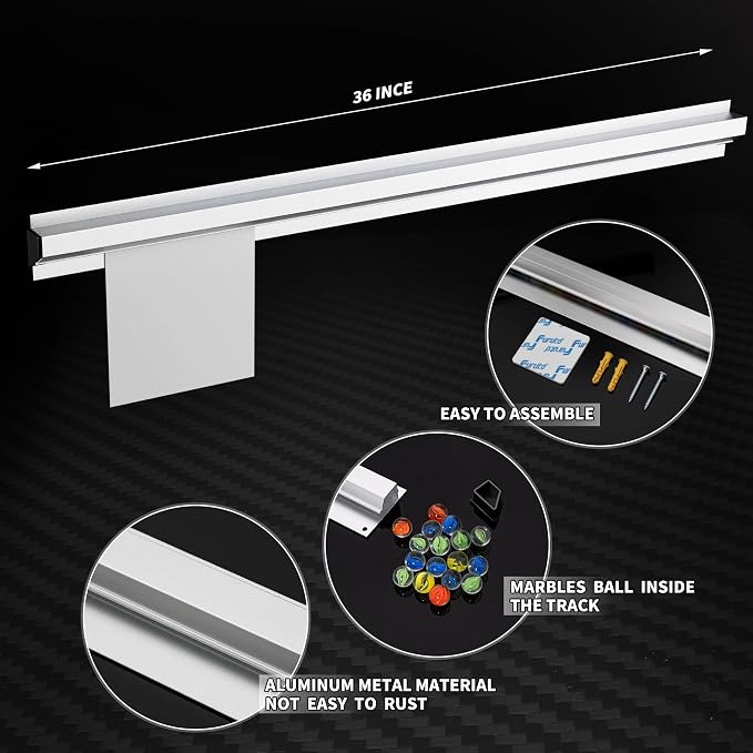 36 Inch Aluminum Ticket Holder Rail - Image 6