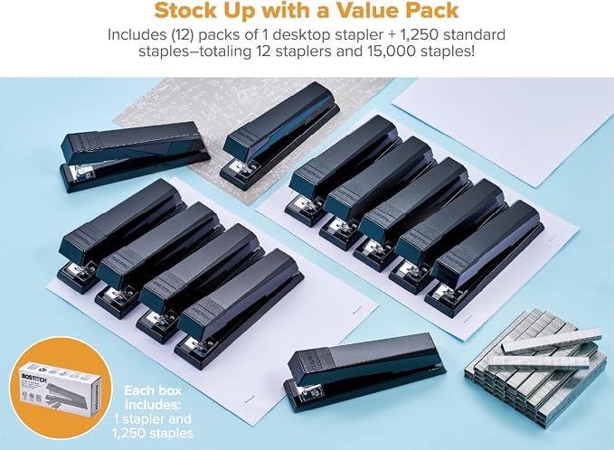 Bostitch Office Stapler, No-Jam Premium - Image 2
