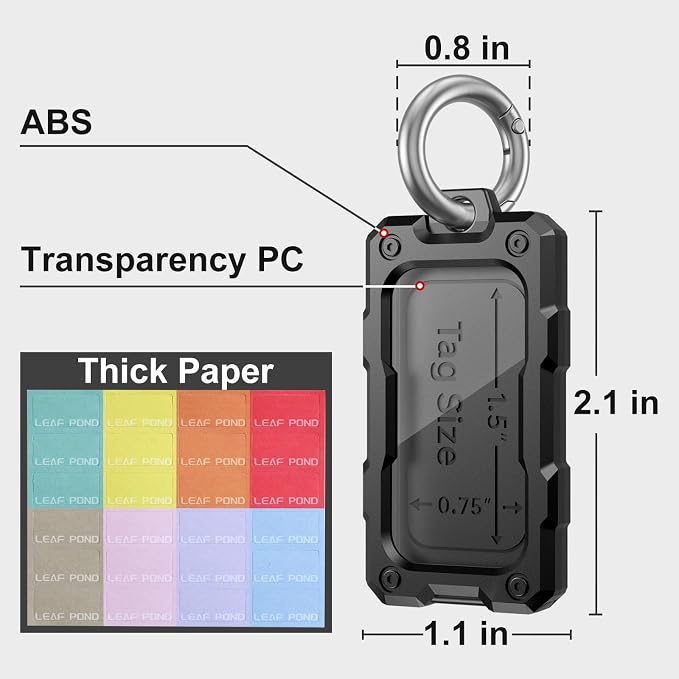 16 Pcs Solid Plastic Key Tags - Image 7