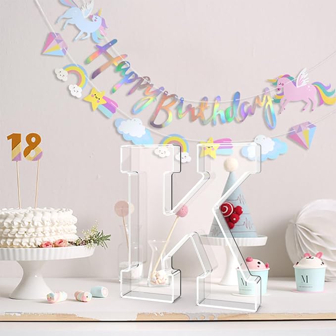 11" Acrylic Letter Charcuterie Tray, Charcuterie Letters Fillable Box - Image 4