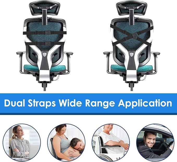 Gel Lumbar Support Pillow for Office Chair Car Gaming Chair Lower Back Pain - Image 3