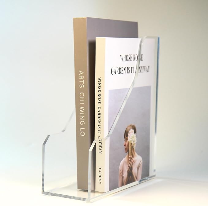 Acrylic Magazine File Holders, Classroom Organization and Storage, Desktop File by AIMOLLYACRYLICSTORAGE