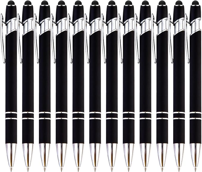 PASISIBICK 12-Piece Black Ballpoint Pen by PASISIBICK