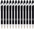 PASISIBICK 12-Piece Black Ballpoint Pen by PASISIBICK