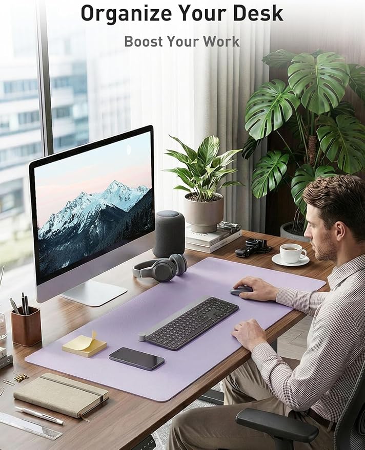 Aothia Faux Leather Desk Mat - Image 8