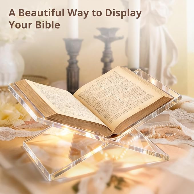 Acrylic Book Stand 12×8×6, Art Books, Recipe Books, Photo Albums, Desk Reading - Image 2