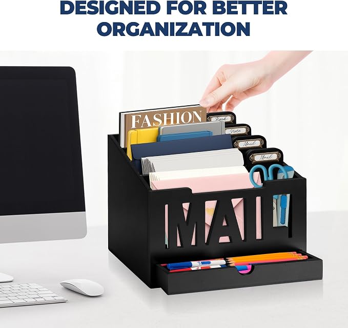Mail Organizer Countertop, Desktop Mail Sorter - Image 8