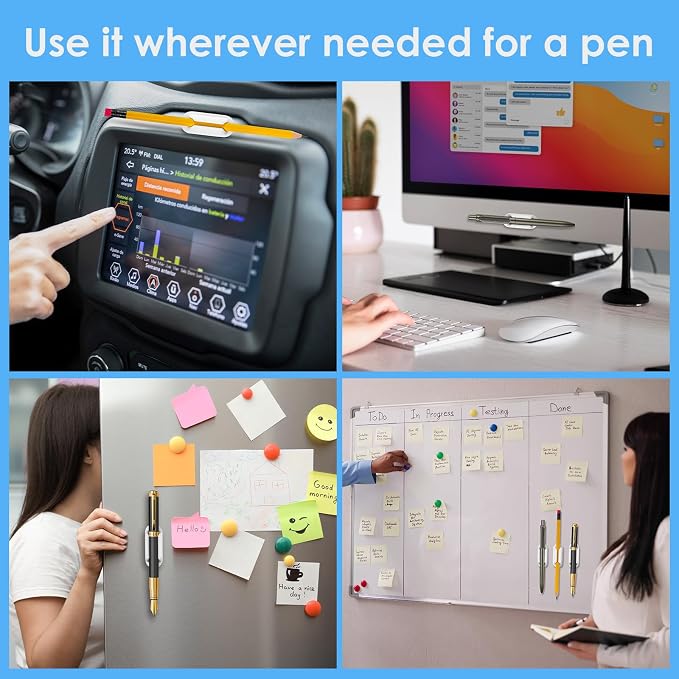 VZZNN 20 PCS Adhesive Pencil Holders - Image 4
