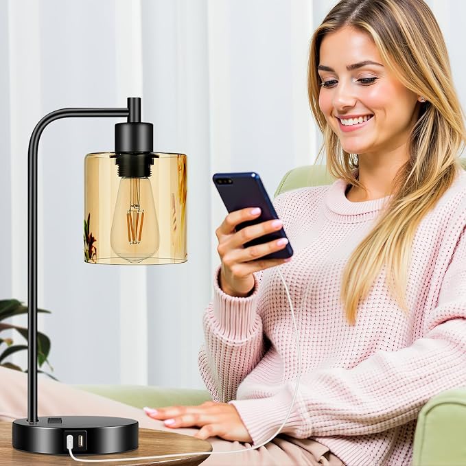 Set of 2 Industrial Touch Control Table Lamps - Image 9