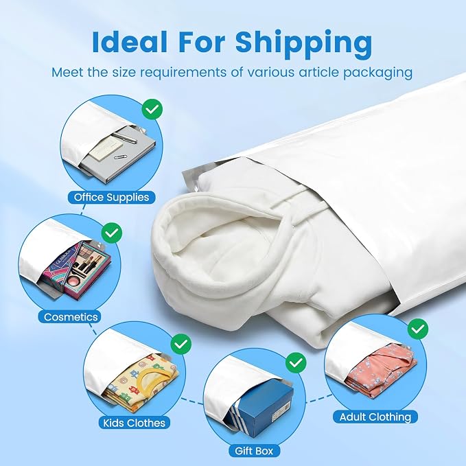 Metronic Poly Mailers 14x19 1000 Pack, Heavy Duty Shipping Bags Bulk Self Seal - Image 7