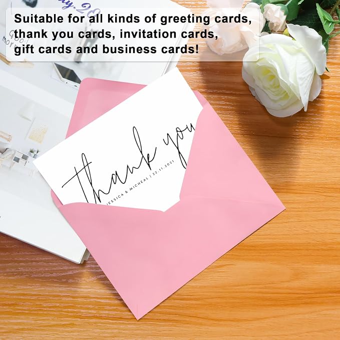 50 Pack A7 Envelopes, 5.24 x 7.24 in Envelopes - Image 2