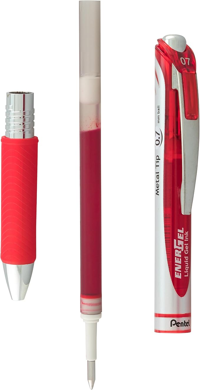 Pentel EnerGel Deluxe RTX Retractable Liquid Gel Pen, Metal Tip, 2 Pack - Image 5