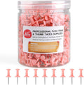 Push Pins 600 Count, Standard Pink Thumb Tacks by Yalis