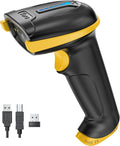 Tera Barcode Scanner with Battery Indicator: 1D Wireless, 5100 Yellow | USB by Tera